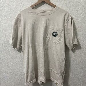 Carhartt Men's Beige 3 Leaf Clover Short Sleeve Tee